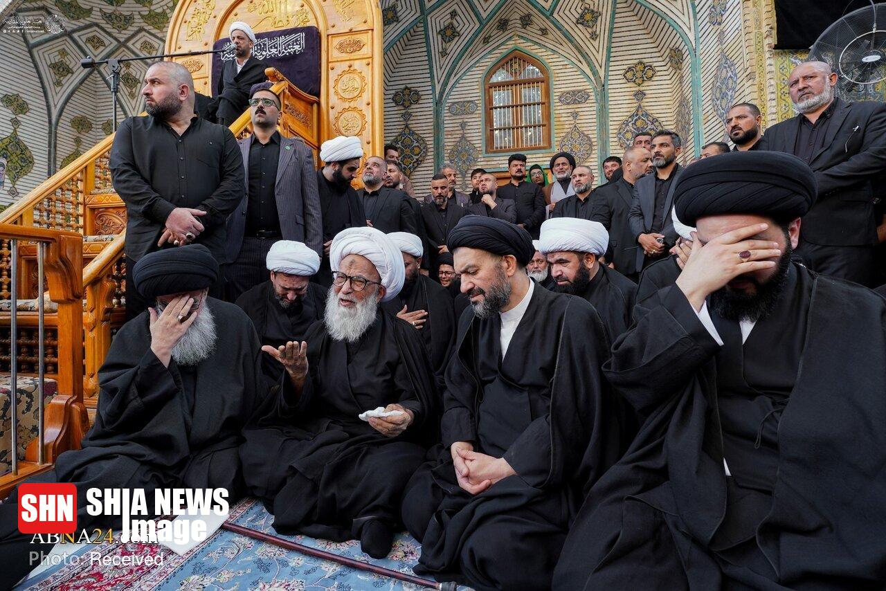 تصاویر | مراسم شهادت حضرت فاطمه (س) در حرم امیرالمومنین(ع)