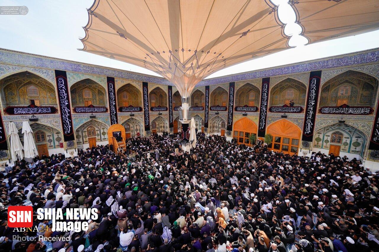 تصاویر | مراسم شهادت حضرت فاطمه (س) در حرم امیرالمومنین(ع)