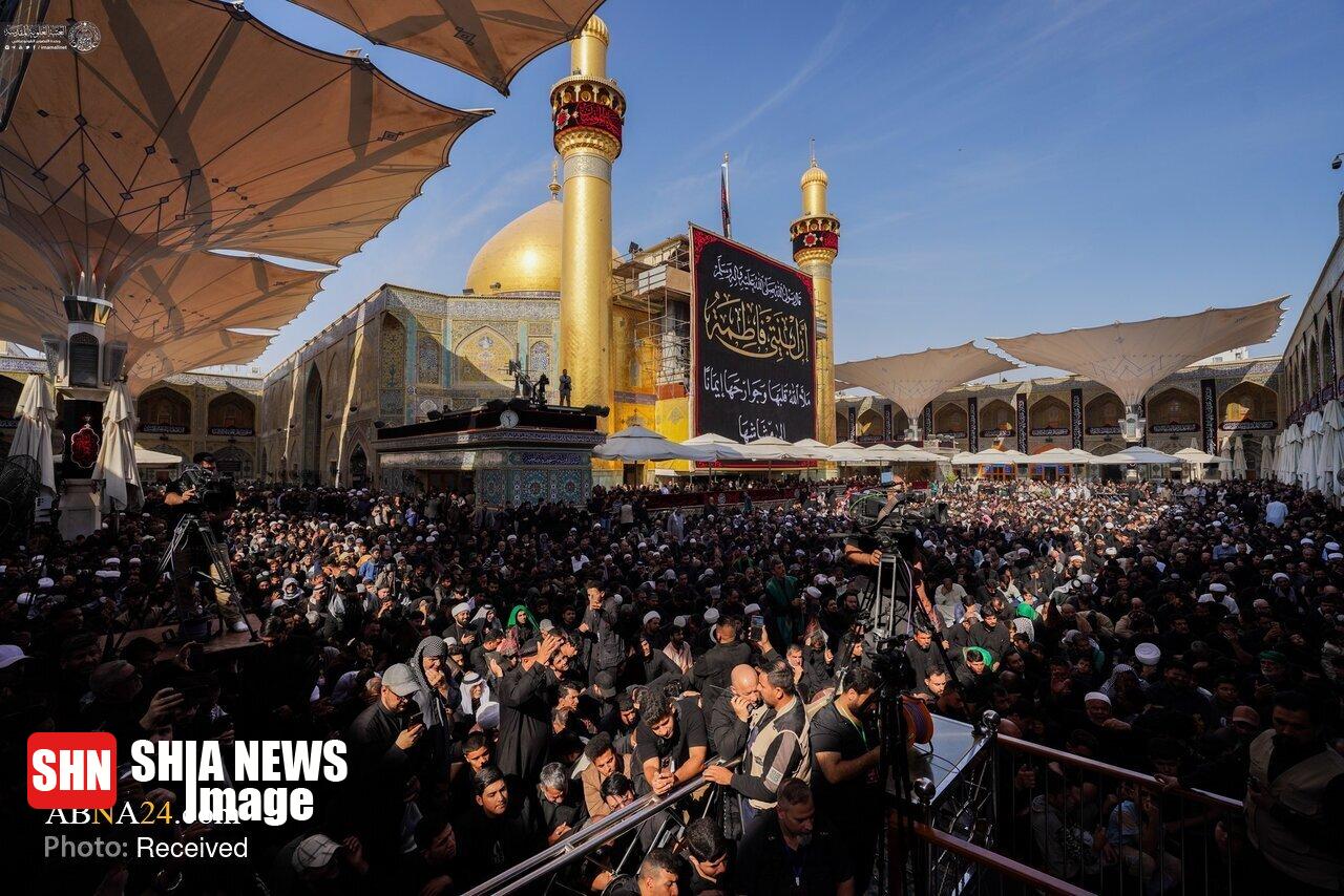 تصاویر | مراسم شهادت حضرت فاطمه (س) در حرم امیرالمومنین(ع)