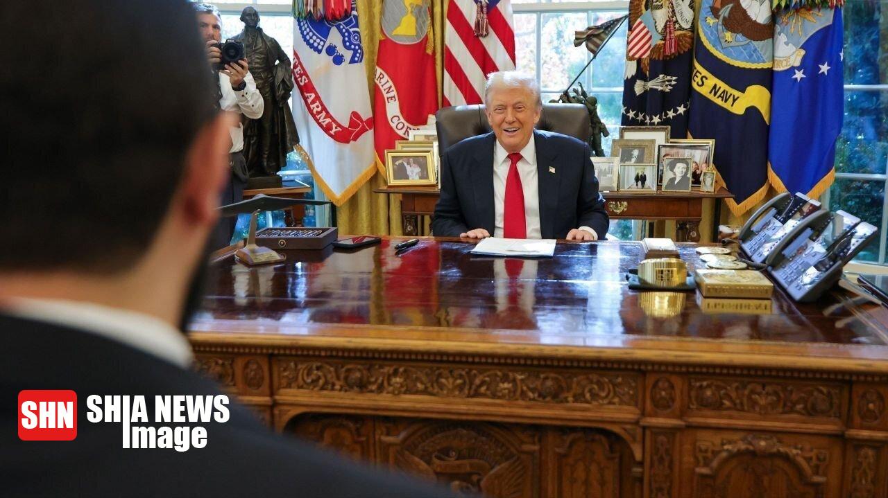 استقبال دونالد ترامپ از جولانی در کاخ سفید