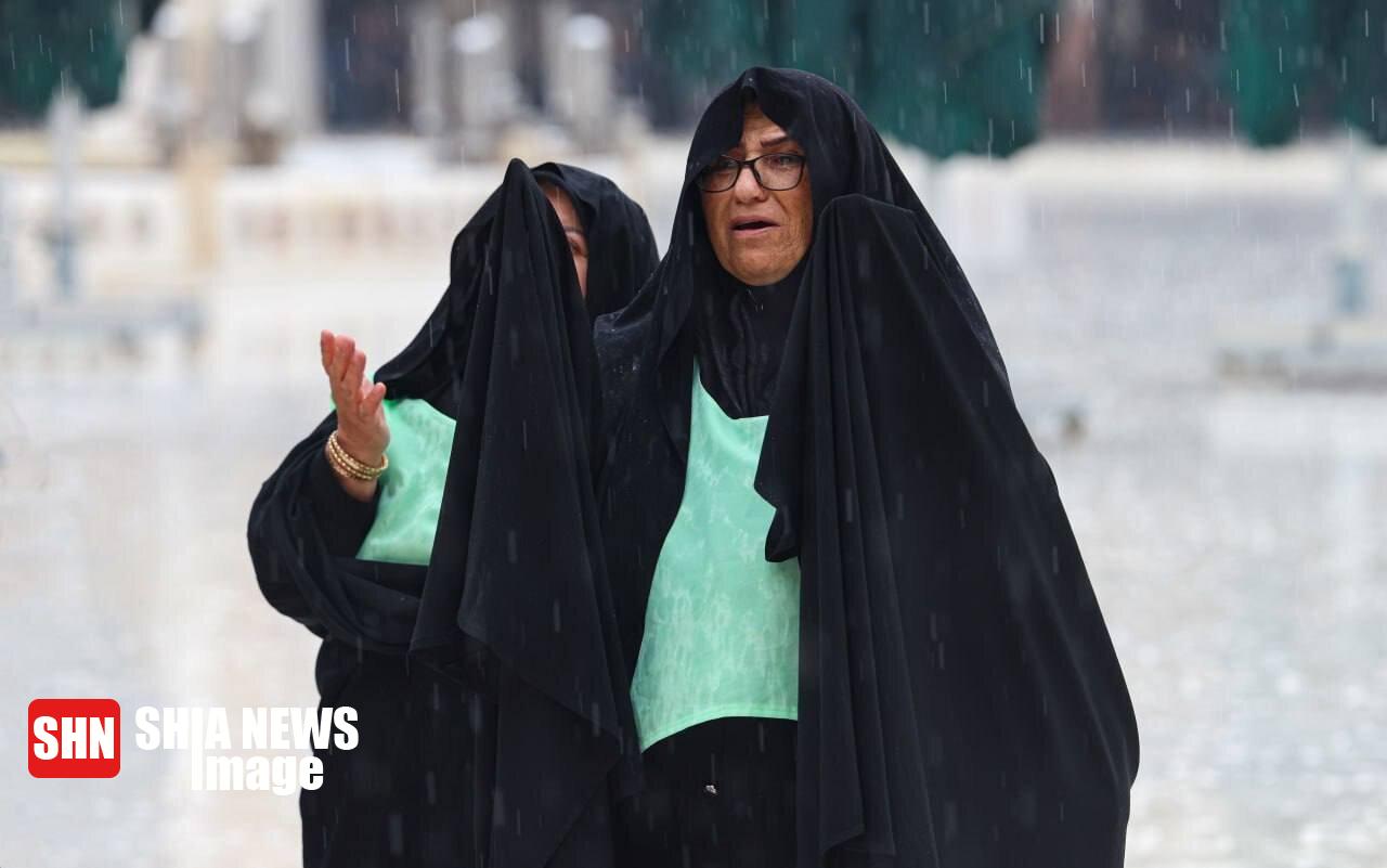 تصاویری از هوای بارانی مسجد کوفه