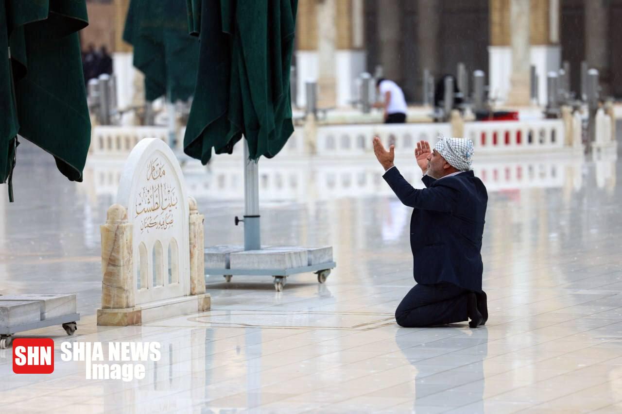 تصاویری از هوای بارانی مسجد کوفه