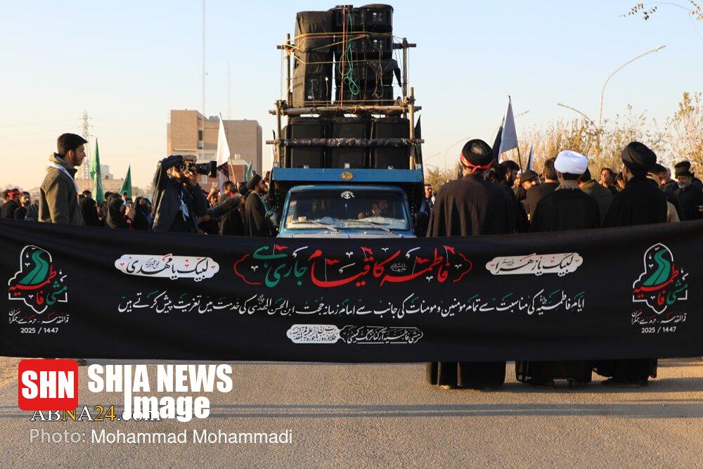 تصاویر | اجتماع و پیاده‌روی اردوزبانان به مناسبت ایام فاطمیه در طریق المهدی