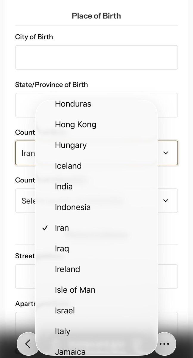 حضور ایران در لیست طرح کارت طلایی آمریکا