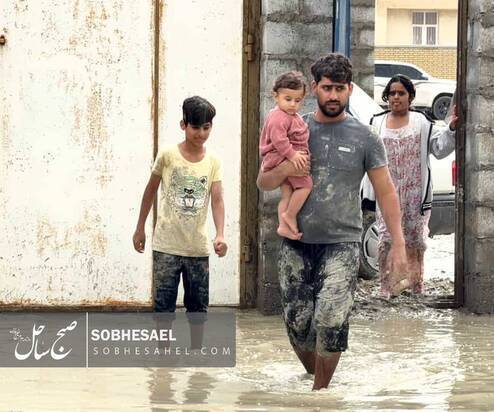 عکس/ وضعیت بحرانی در مناطق سیل‌زده هرمزگان