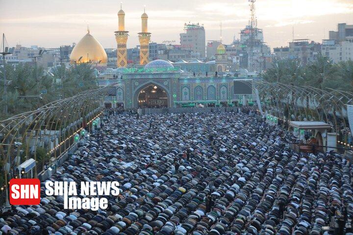 تصاویر | اقامه نماز عید فطر در بین الحرمین تصاویر | اقامه نماز عید فطر در بین الحرمین