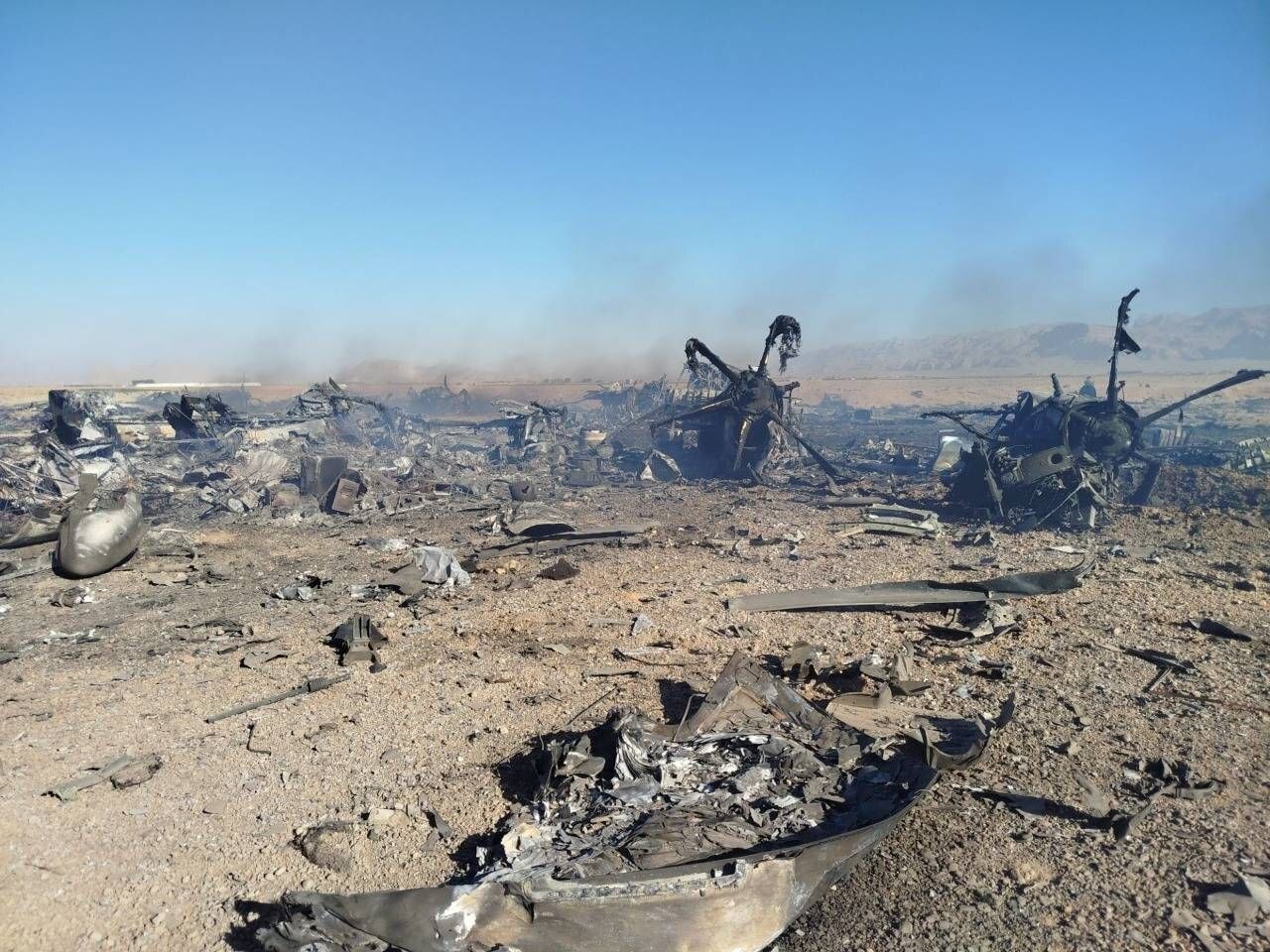 تصاویری از بقایای هواگردهای منهدم شده آمریکایی تصاویری از بقایای هواگردهای منهدم شده آمریکایی