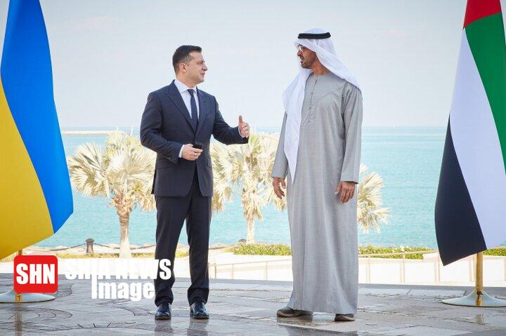 دیدار زلنسکی و محمد بن زاید در امارات دیدار زلنسکی و محمد بن زاید در امارات