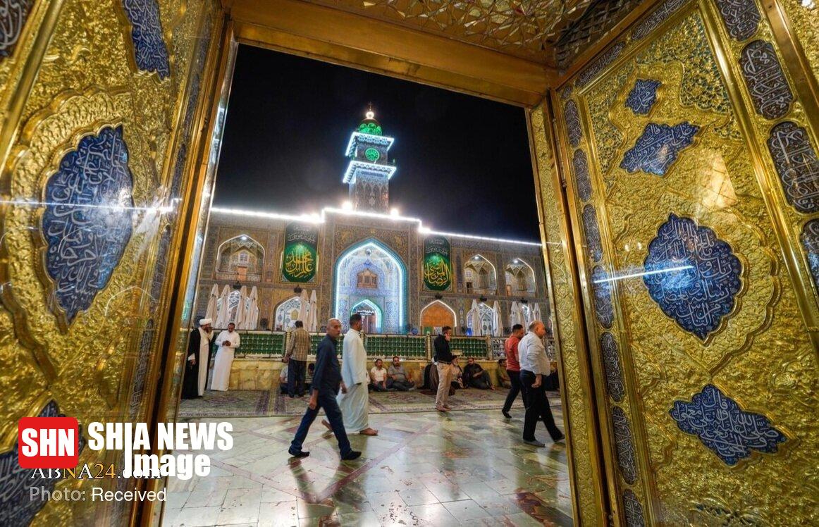 حال و هوای حرم مطهر امام علی(ع) در ایام ولادت امام رضا(ع)