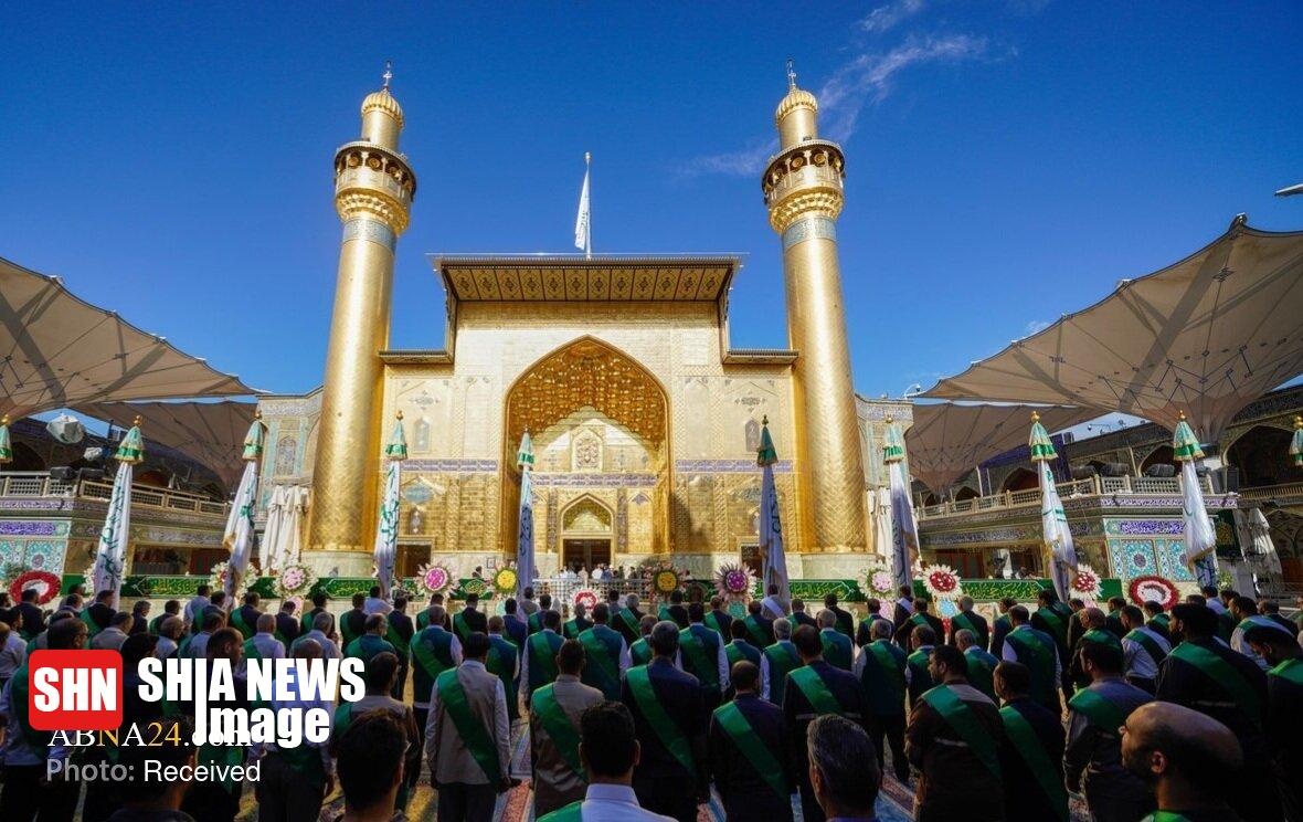 حال و هوای حرم مطهر امام علی(ع) در ایام ولادت امام رضا(ع)