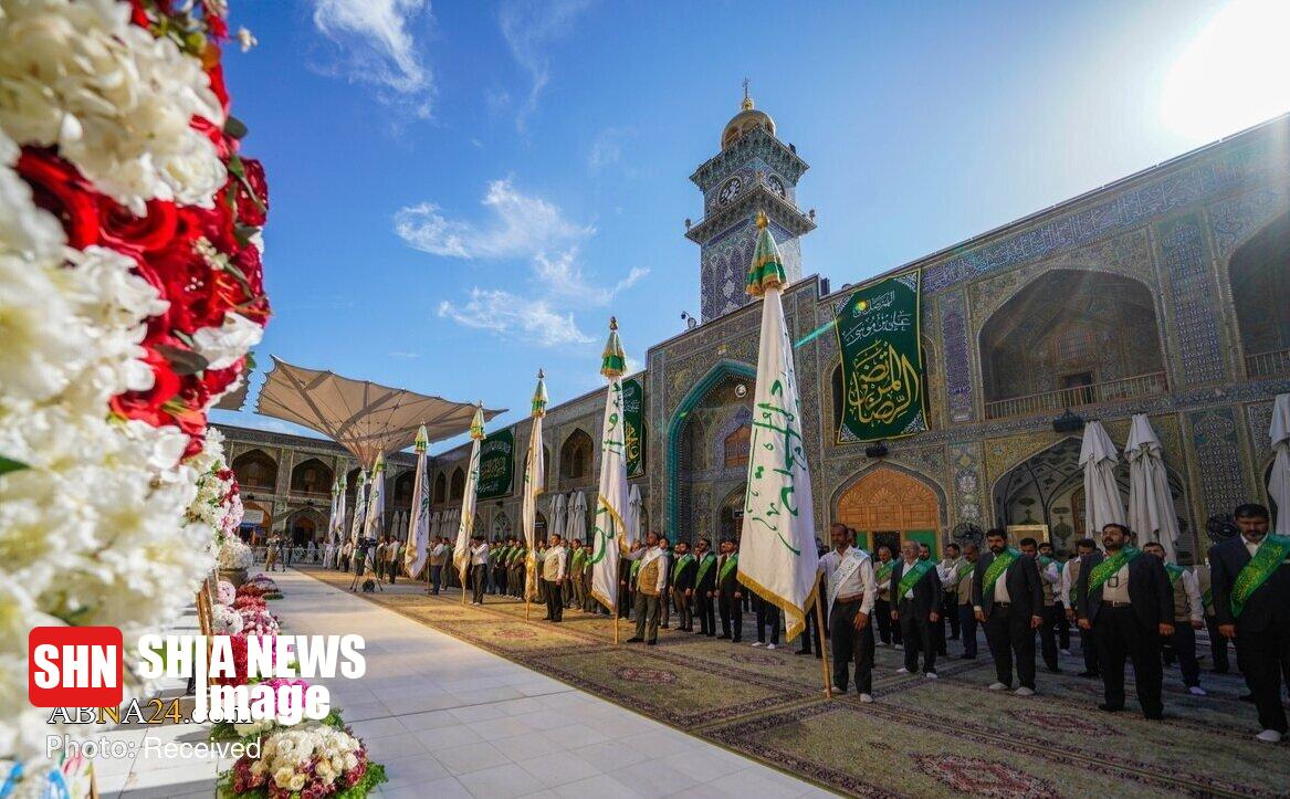 حال و هوای حرم مطهر امام علی(ع) در ایام ولادت امام رضا(ع)