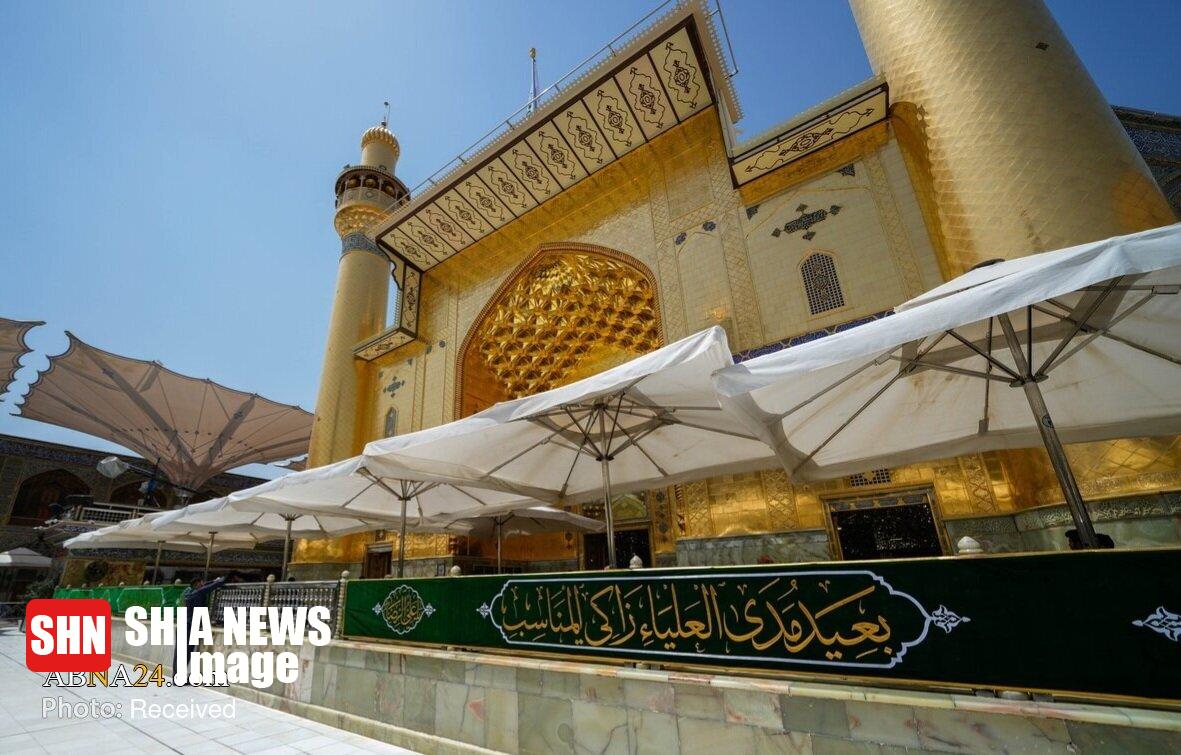 حال و هوای حرم مطهر امام علی(ع) در ایام ولادت امام رضا(ع)