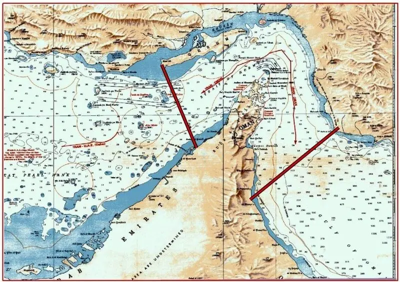  عکس/ نقشه محدوده جدید تحت کنترل ایران در تنگه هرمز
