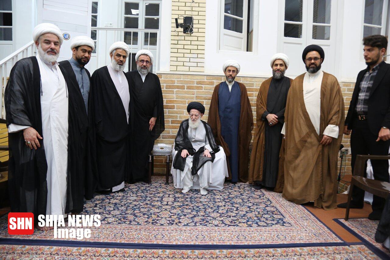 دیدار جمعی از علمای فعال کشور بحرین با آیت الله شبیری زنجانی دیدار جمعی از علمای فعال کشور بحرین با آیت الله شبیری زنجانی