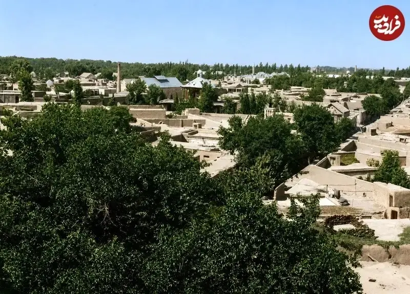 تصویر رنگیشده از شهر تهران در دوران قاجار تصویر رنگیشده از شهر تهران در دوران قاجار