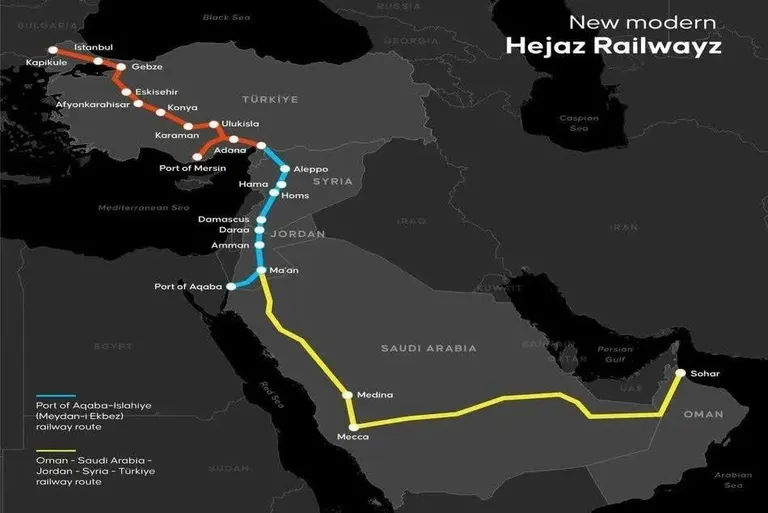احیای راه‌آهن تاریخی حجاز برای دور زدن تنگه هرمز