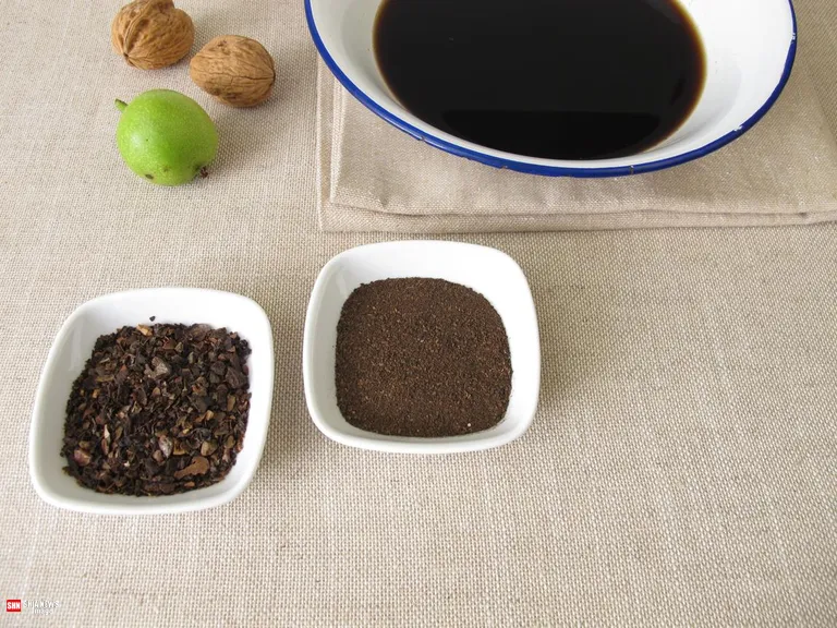 رنگ موی طبیعی با پوست گردو در خانه