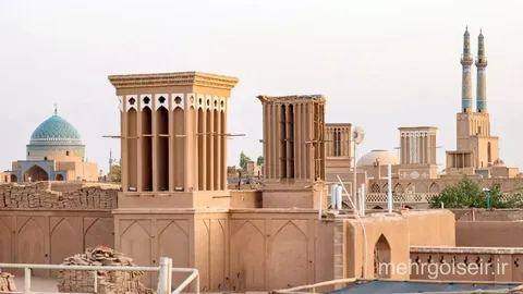 تصویر | ترکیبی از معماری مدرن و سنتی در قلب یزد