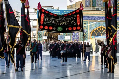 عزاداری خادمان آستان علوی به مناسبت شهادت امام سجاد(ع)