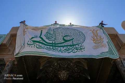 تصاویر | آذین‌بندی حرم عسکریین(ع) در آستانه عید غدیر