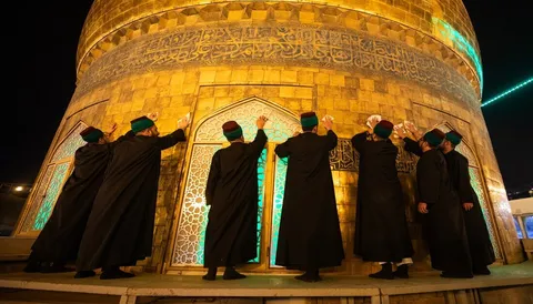 تصاویر/ شستشوی گنبد حرم امام حسین (ع) در آستانه ماه محرم