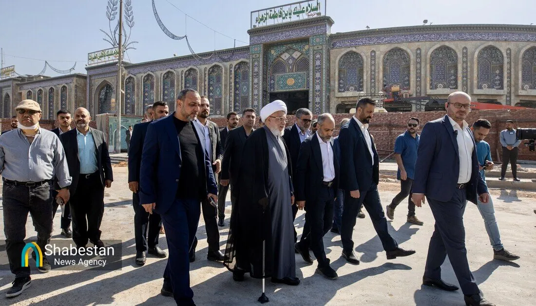 بازدید نماینده آیت الله سیستانی از روند اجرای پروژه صحن حضرت زینب(س)