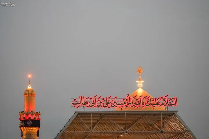 حرم مطهر امیرالمومنین (ع) در عزای شهادت حضرت زهرا(س) حرم مطهر امیرالمومنین (ع) در عزای شهادت حضرت زهرا(س)