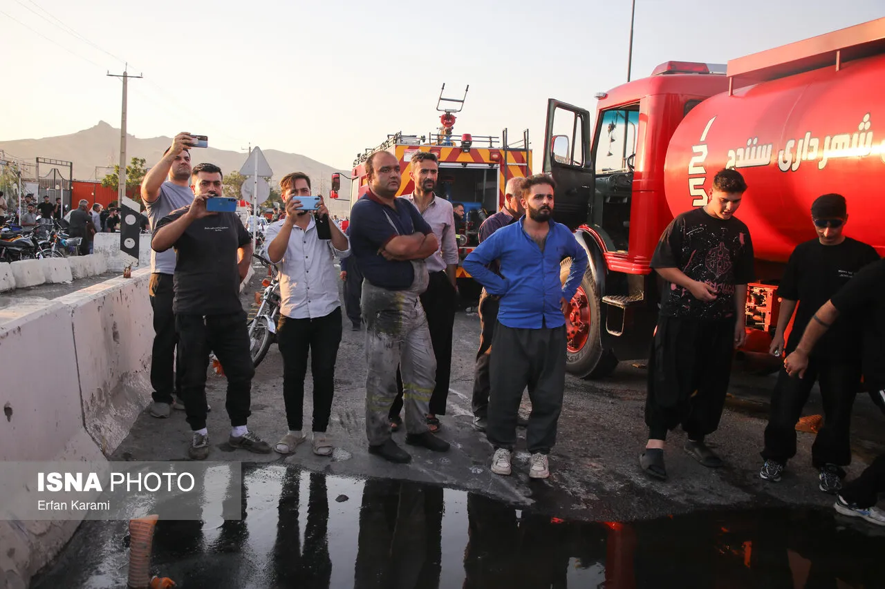 تصویری تلخ از انفجار یک دستگاه تانکر حامل سوخت