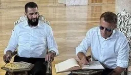 فیلم/ بازدید مکرون و جولانی از مسجد جامع دمشق