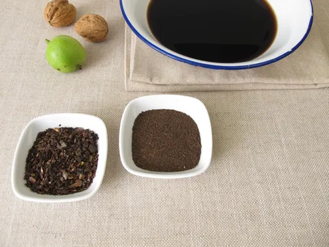 رنگ موی طبیعی با پوست گردو در خانه