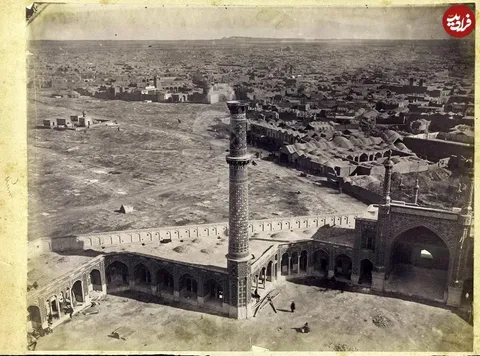 عکسی از شهر قم در دوران قاجار