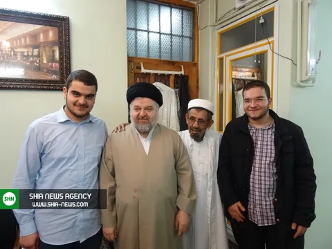 تصویر حجت الاسلام و المسلمین سید جواد شهرستانی و شهید مرتضی بن‌ زید المحطوری الحسنی