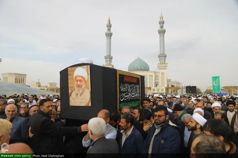تصاویر / مراسم تشییع پیکر مرحوم حاج شیخ محمدرضا مامقانی