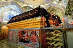 سیاه‌پوش شدن حرم مطهر امام علی(ع) + تصاویر