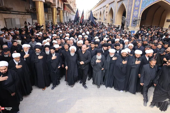 برگزاری سالانه دسته عزاداری فاطمیه با حضور آیت‌الله بشیر نجفی