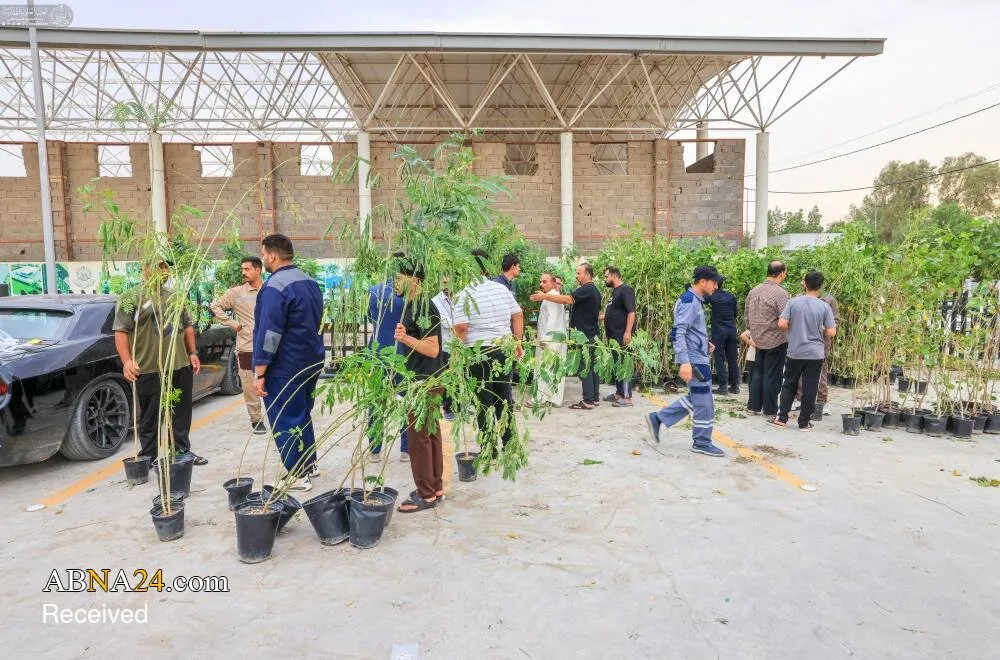 آستان مقدس علوی پویش به عشق علی میکاریم محیط زیست نجف اشرف نهال درختکاری شیعه شیعه نیوز آستان مقدس علوی پویش به عشق علی میکاریم محیط زیست نجف اشرف نهال درختکاری شیعه شیعه نیوز