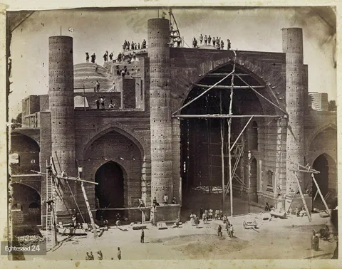 تصاویر دیده نشده از مسجد سپه‌سالار ۱۳۵ سال پیش