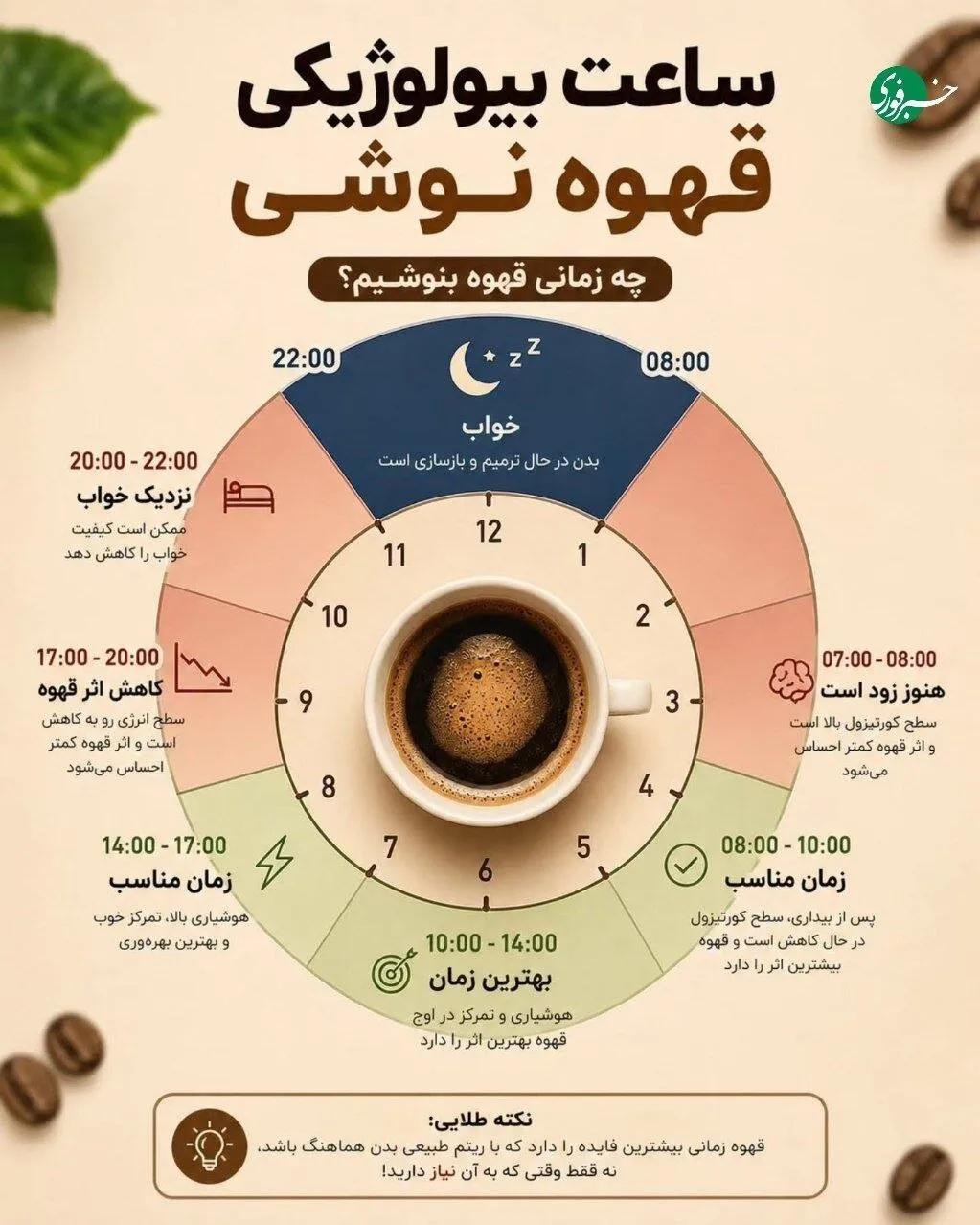 چه ساعاتی قهوه نخوریم؟