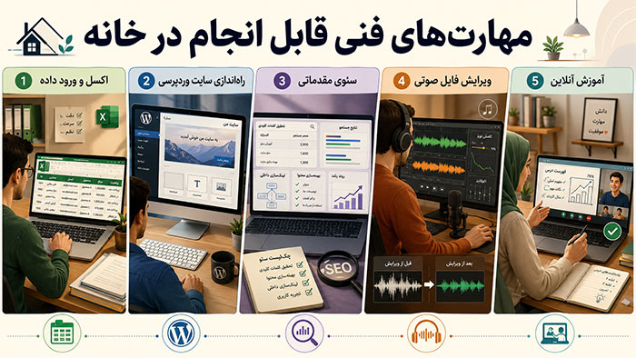 20 مهارت ساده اما پولساز که میتوان در خانه یاد گرفت مهارت فنی در خانه