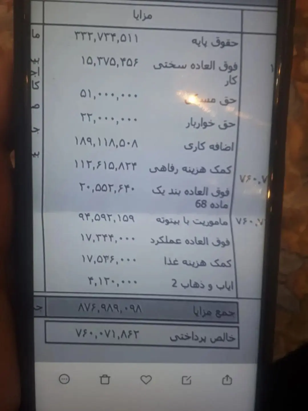 فیش حقوقی یک کارمند وزارت نیرو خبرساز شد