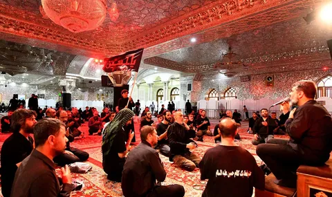 مراسم عزاداری دهه سوم ماه محرم در حرم حضرت عبدالعظیم(ع)