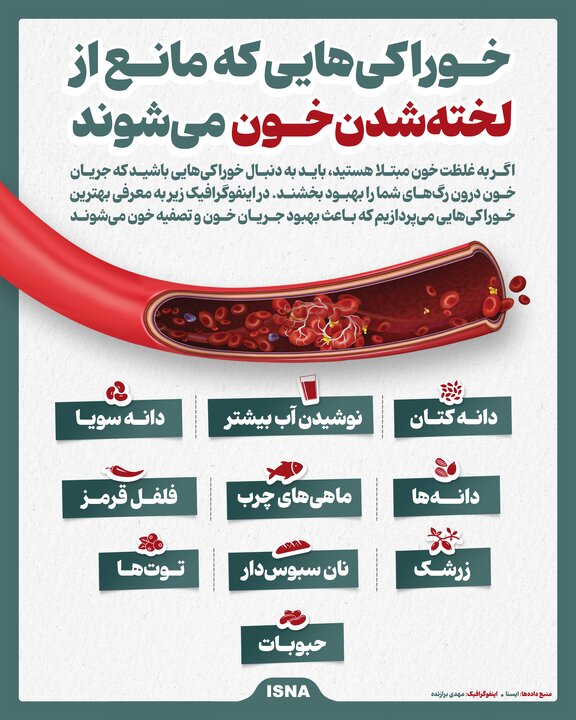 اینفوگرافیک/ معرفی بهترین خوراکی‌ها برای تصفیه خون